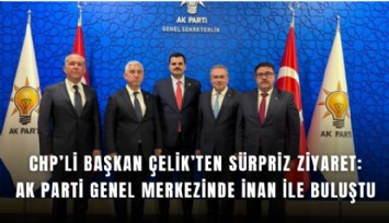 CHP’li Başkan Çelik’ten sürpriz ziyaret: AK Parti genel merkezinde İnan ile buluştu