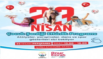 Çiğli'de 23 Nisan hazırlıkları: Atatürk Stadı çocuk şenliğine ev sahipliği yapacak