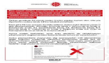 DMM’den maden sahası iddialarına yanıt: İzmir dahil oranlar düşük