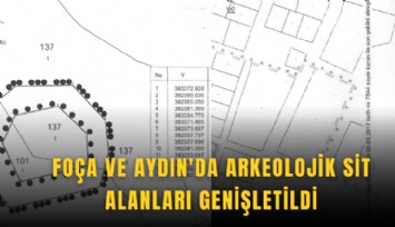 Foça ve Aydın'da arkeolojik sit alanları genişletildi