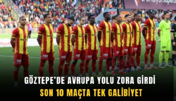 Göztepe'de Avrupa yolu zora girdi: Son 10 maçta tek galibiyet