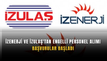 İZENERJİ ve İZULAŞ'tan engelli personel alımı: Başvurular başladı