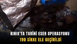 Kınık'ta tarihi eser operasyonu: 190 sikke ele geçirildi