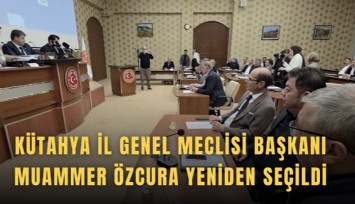 Kütahya İl Genel Meclisi Başkanı Muammer Özcura yeniden seçildi