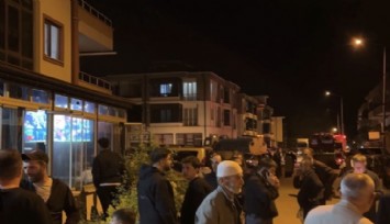 Mahalle yandı onlar derbi izledi