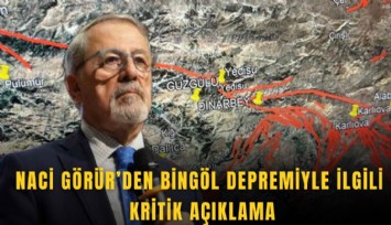 Naci Görür'den Bingöl depremiyle ilgili kritik açıklama