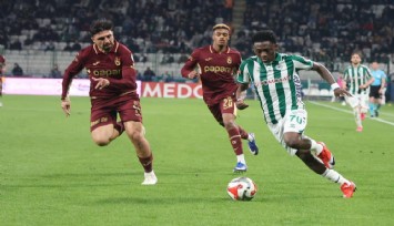 Trabzonspor Konya'da umduğunu bulamadı: 2-1