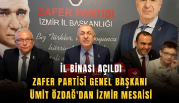 Zafer Partisi Genel Başkanı Ümit Özdağ'dan İzmir mesaisi: İl binası açıldı