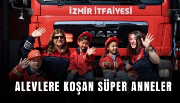 Alevlere koşan süper anneler