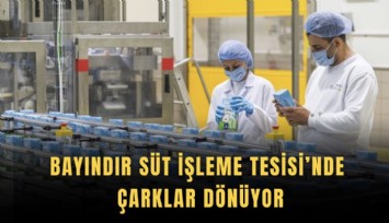 Bayındır Süt İşleme Tesisi’nde çarklar dönüyor