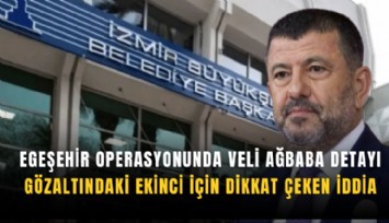 Egeşehir operasyonunda Veli Ağbaba detayı: Gözaltındaki Ekinci için dikkat çeken iddia