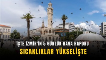 İşte İzmir'in 5 günlük hava raporu: Sıcaklıklar yükselişte