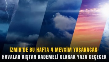 İzmir'de bu hafta 4 mevsim yaşanacak: Havalar kıştan kademeli olarak yaza geçecek