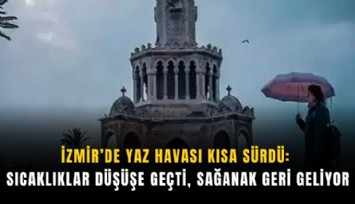 İzmir’de yaz havası kısa sürdü: Sıcaklıklar düşüşe geçti,sağanak geri geliyor
