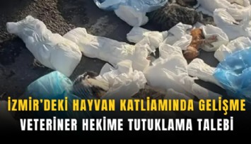 İzmir’deki hayvan katliamında gelişme: Veteriner hekime tutuklama talebi