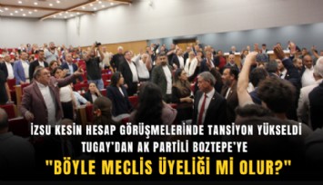 İZSU kesin hesap görüşmelerinde tansiyon yükseldi: ''Böyle meclis üyeliği mi olur?''