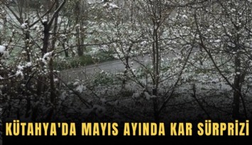 Kütahya'da Mayıs ayında kar sürprizi