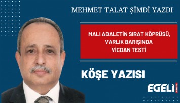 Malı adaletin sırat köprüsü, varlık barışında vicdan testi