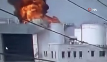 Mersin’de bir işçinin hayatını kaybettiği patlama anı kamerada