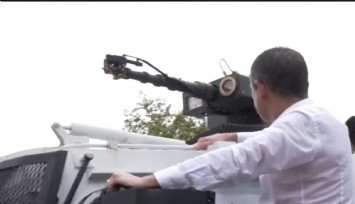 Özgür Özel TOMA’nın üstüne çıktı