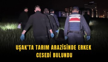 Uşak’ta tarım arazisinde erkek cesedi bulundu