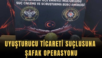 Uyuşturucu ticareti suçlusuna şafak operasyonu