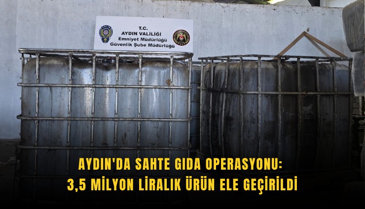 Aydın'da sahte gıda operasyonu: 3,5 milyon liralık ürün ele geçirildi