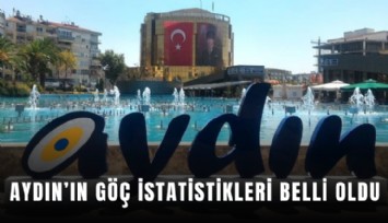 Aydın’ın göç istatistikleri belli oldu