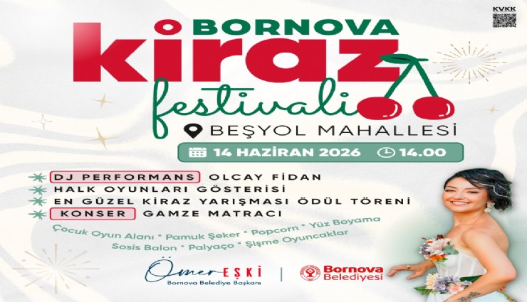 Bornova’da kiraz şöleni başlıyor: Beşyol’da festival coşkusu yaşanacak
