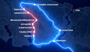 Halkalı-İstanbul Havalimanı metro hattı açıldı