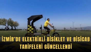 İzmir’de elektrikli bisiklet ve BİSİCAB tarifeleri güncellendi