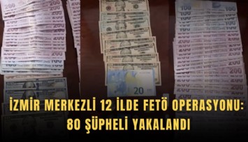 İzmir merkezli 12 ilde FETÖ operasyonu: 80 şüpheli yakalandı