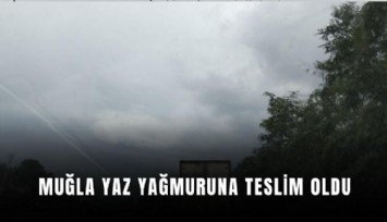 Muğla yaz yağmuruna teslim oldu