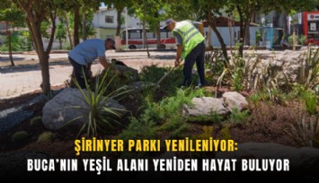 Şirinyer Parkı yenileniyor: Buca’nın yeşil alanı yeniden hayat buluyor