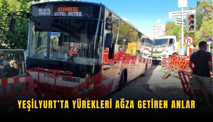Yeşilyurt’ta yürekleri ağza getiren anlar