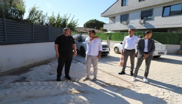 Başkan Çiçek'ten sahada denetim