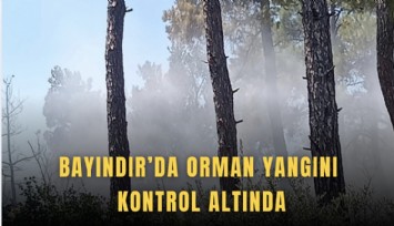 Bayındır’da orman yangını kontrol altında