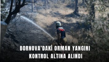 Bornova’daki orman yangını kontrol altına alındı