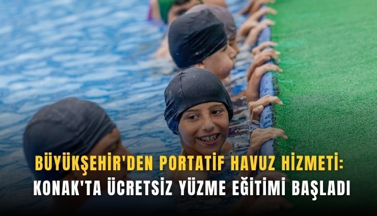 Büyükşehir'den portatif havuz hizmeti
