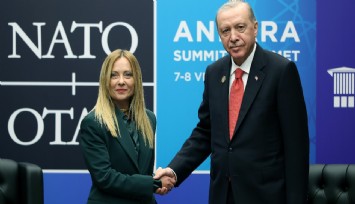 Cumhurbaşkanı Erdoğan, İtalya Başbakanı Meloni ile bir araya geldi