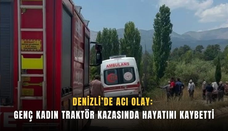 Denizli’de acı olay: Genç kadın traktör kazasında hayatını kaybetti