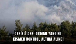 Denizli'deki orman yangını kısmen kontrol altına alındı