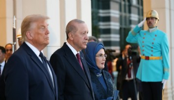 Devlet ve hükümet başkanları ile eşleri onuruna Cumhurbaşkanlığı Külliyesi’nde resepsiyon verildi