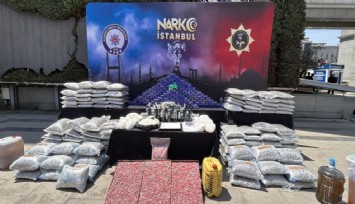 İstanbul'da 1 ton uyuşturucu ele geçirildi
