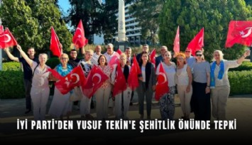 İYİ Parti'den Yusuf Tekin'e şehitlik önünde tepki