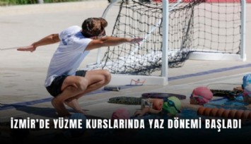 İzmir'de minik yüzücüler havuzlara indi