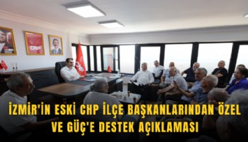 İzmir'in eski CHP ilçe başkanlarından Özel ve Güç'e destek açıklaması
