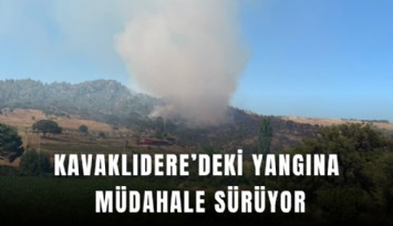 Kavaklıdere’deki yangına müdahale sürüyor