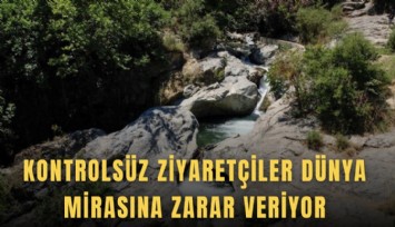 Kontrolsüz ziyaretçiler dünya mirasına zarar veriyor