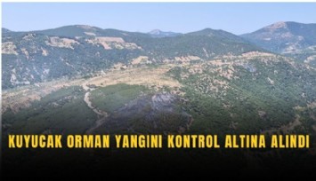 Kuyucak orman yangını kontrol altında